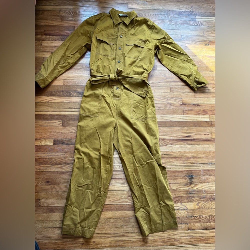 Everlane Modern Utility Jumpsuit in Brass Size 14